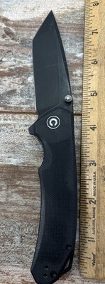 Civivi Brazen Linerlock Folding Knife D2 Tool Steel Blade Black G10 Handle