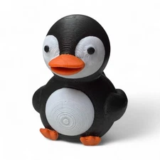 Penguin Duck – 3D-Printed Arctic-Inspired Duck with Tuxedo Style and Waddle Char