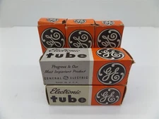 Lot Of 5 General Electric 6AC7 Electron Radio Tube