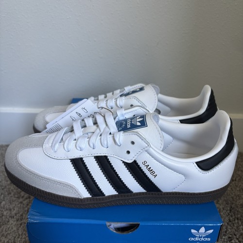 Adidas Samba OG W White Black IG9030 Size 6 New Authentic - Picture 4 of 8