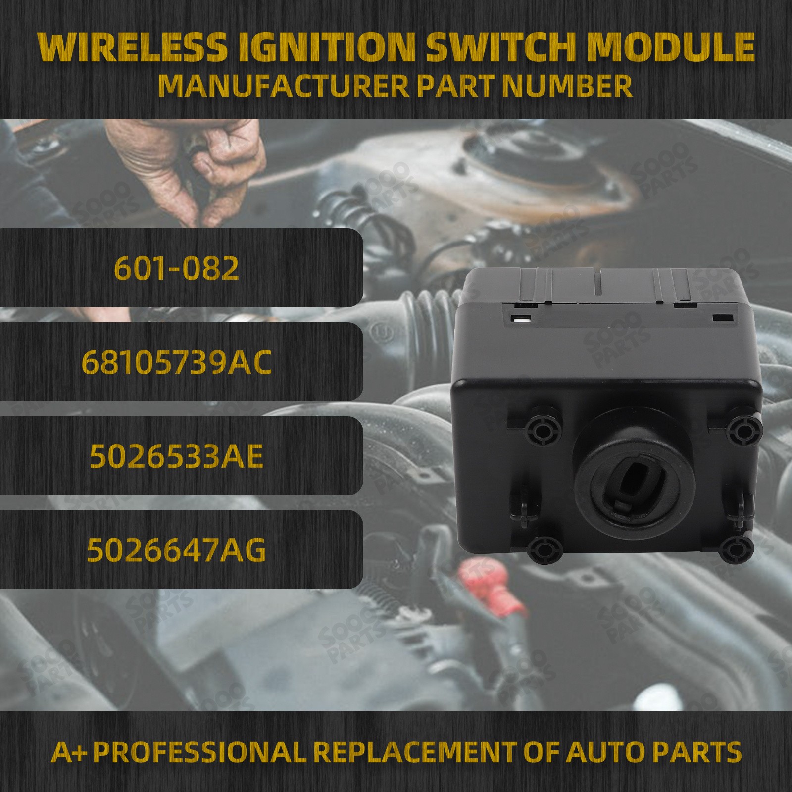 Wireless Ignition Module For 2011-2013 Jeep Dodge Chrysler 2011-2012 Ram 601-082