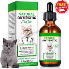 Natural Antibiotic for Cats Pet Supplements Immune Allergy Relief Multivitamin
