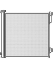 SPACEANY Retractable Baby Gate 55"W x 33.5"T Gray NEW