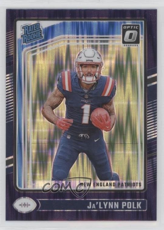 2024 Panini Donruss Optic Rated Rookie Purple Shock Prizm Ja'Lynn Polk #240 o8g