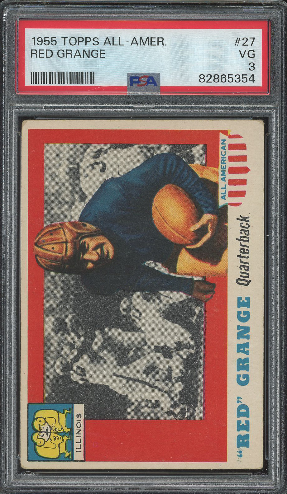 1955 Topps All-American #27 Red Grange PSA 3 (S02)