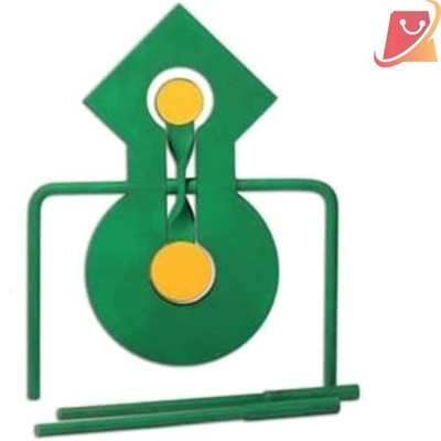 Deer Target Metal Spinner with Orange Aiming Dots Hunting Practice Eco-Friendly