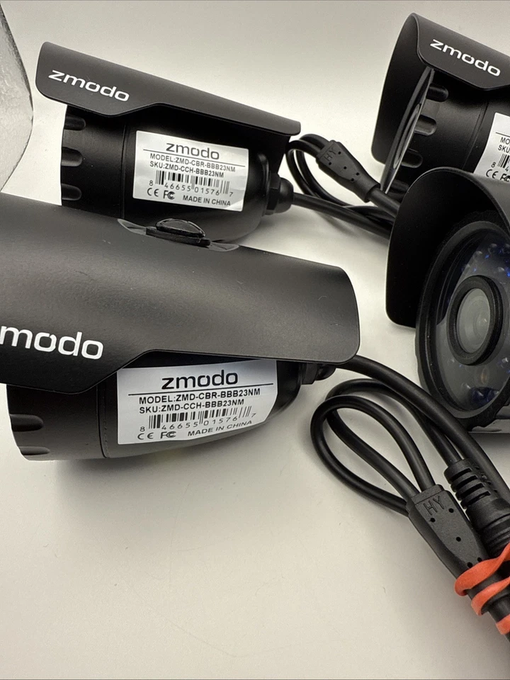 Lote de 4 cámaras bala CMOS color 1/4" ZMODO ZMD-CBR-BBB23NM SIN PROBAR (4) Foto 2 de 4