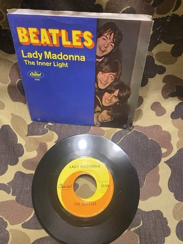 Beatles Lady Madonna 2138 Capitol 45rpm (1968) Rare