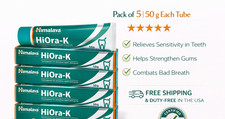 Himalaya HiOra-K Toothpaste Herbal Gum Care Oral Hygiene 50g x5 Pack free ship