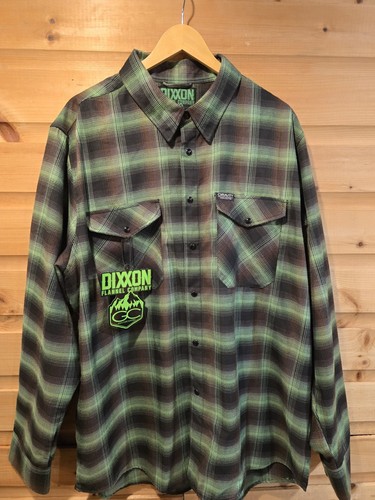 Dixxon Flannel Company Gravity Coffee Herren Flanell 2XL XXL Aufkleber Etikett