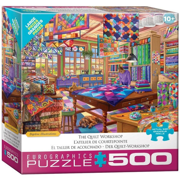 Eurographics Quilt Workshop Jigsaw Puzzle (Us Import)-image