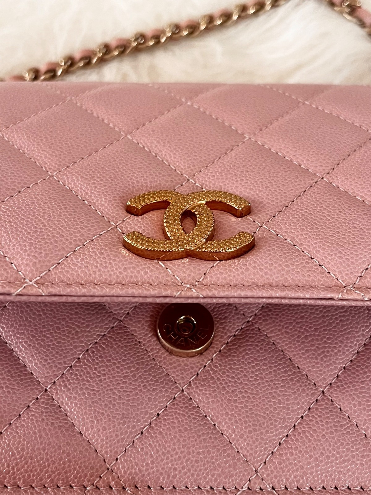 Chanel 22B Pink WOC Wallet on Chain Bag NWT 💗 thumbnail 6