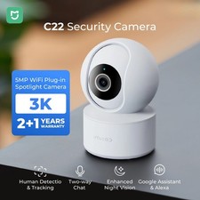 Monitor Indoor Security Camera with AI Detection Night Vision 2-Way Audio 360 