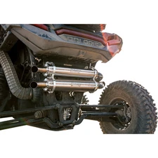 TRINITY RACING 1831-1077 TR-4186S-SS Dual Slip-On Mufflers brushed stainless