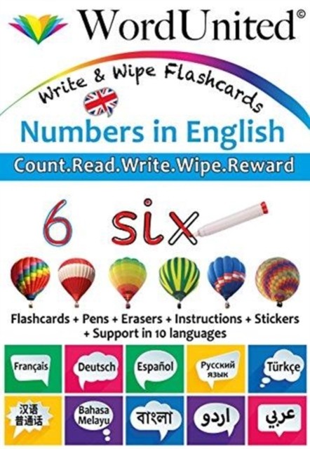 Numbers in English Write & Wipe Flashcards (Multiple-component retail product)