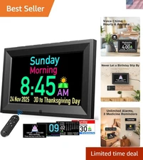 7'' Digital Dementia Clock, Talking Clock with 10 Volumes, 6 Display with 10 ...
