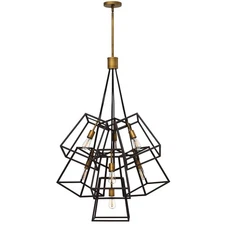 Hinkley Lighting 7 Light Large Pendant from the Fulton Collection 3357BZ