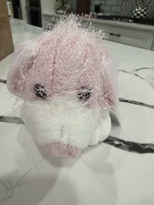 Webkinz Pink White Dog HM228 NWT Sealed Unused Code Retired Ganz Plush
