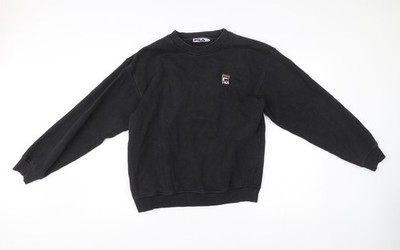 Pullover Sweatshirt Herren UK M Regular FILA Schwarz