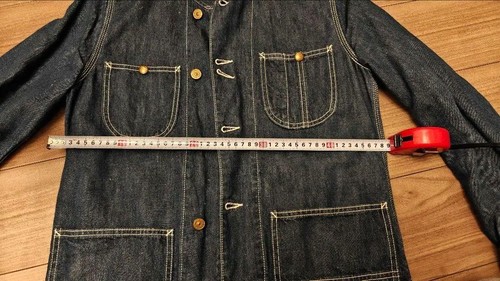 Authentic VISVIM denim jacket coverall size S cotton denim blue - Picture 7 of 8