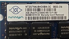 Nanya 2 GB DIMM 667 MHz DDR2 Memory NT2GT64U8HD0BN3C 