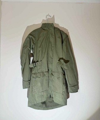 The NorTh Face Damen Khaki Mittellanger Parka Mantel Größe Small Winter 0731 N1