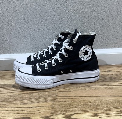 Converse Chuck Taylor All Star Lift Hi Shoes Womens 7.5 Black Platform 560845C
