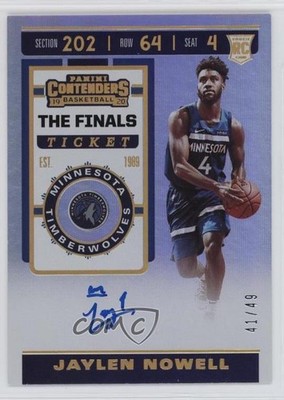 2019 Panini Contenders The Finals Ticket 41/49 Jaylen Nowell Rookie Auto RC 5yi