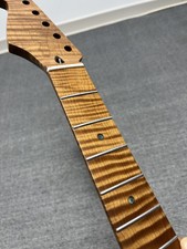 AAAAAStainless 22Fret Reverse headstock Roasted Maple flame Electric guitar neck