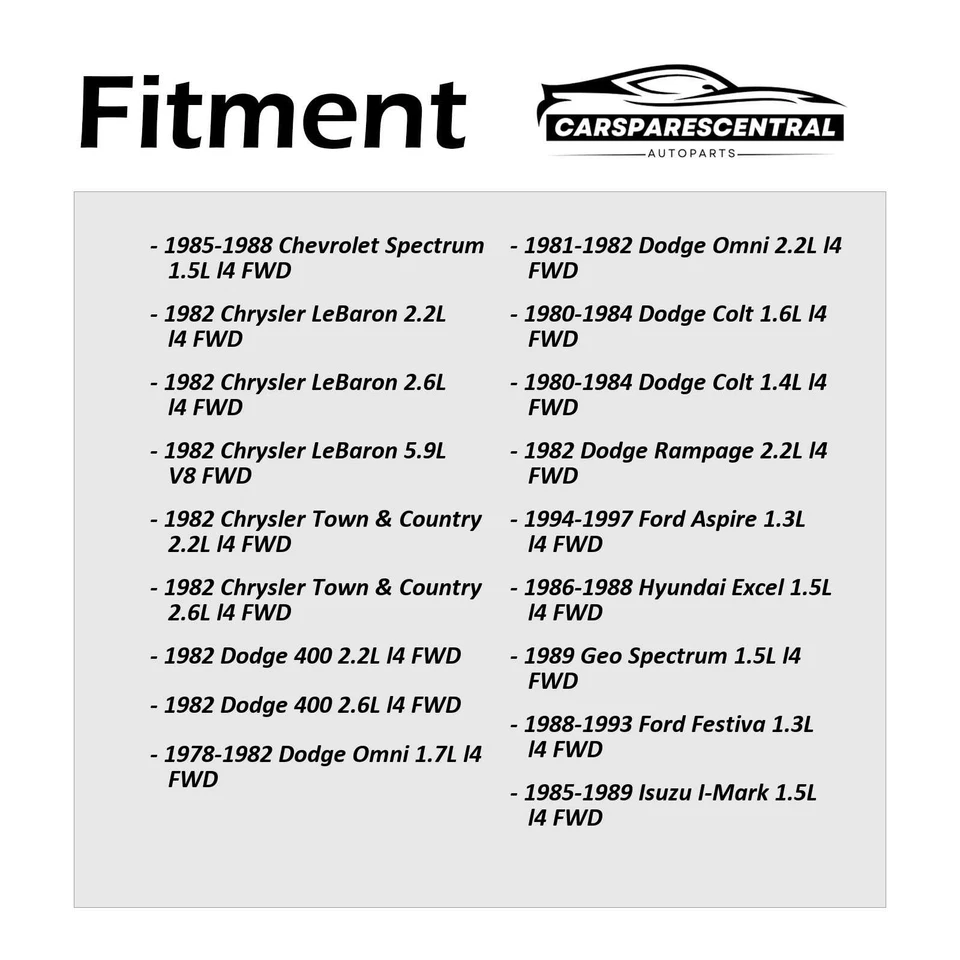 Cojinete de eje de entrada de transmisión manual interior trasero 2x para Dodge Rampage 1982 tracción delantera Foto 2 de 4