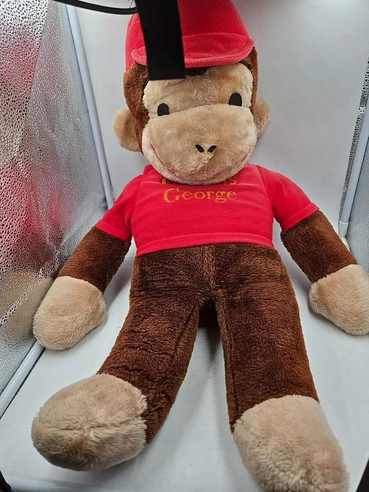 Pelúcia de pelúcia Curious George 1941-1984 vintage 22 polegadas bicho de pelúcia - Imagem 3 de 4