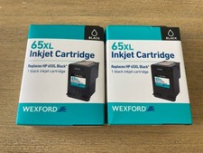 Compare to HP 65XL Black Ink Cartridges New Sealed Lot Of 2