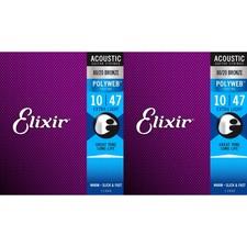 Elixir Strings 11000 Polyweb 80/20 Bronze Aco...