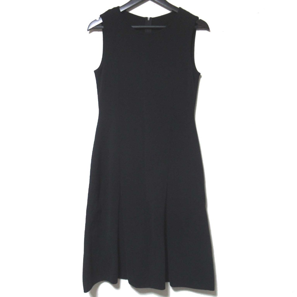 FOXEY Sleeveless Knee-Length Antique Brick Dress 36840 Size 40 Black Women USED