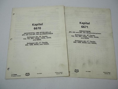 IHC 743 745 844 856 956 1056 +XL Allrad APL 335 345 Reparaturanleitung Werkstatt