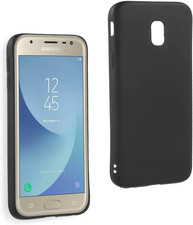 Cover in Gel TPU Nera per Samsung Galaxy J3 2017, Ultra Sottile 0,33 Mm, Morbido