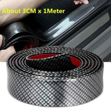 Auto Fibra Carbonio Gomma Edge Protezione Striscia Porta Protezione Parti 3CMx1M