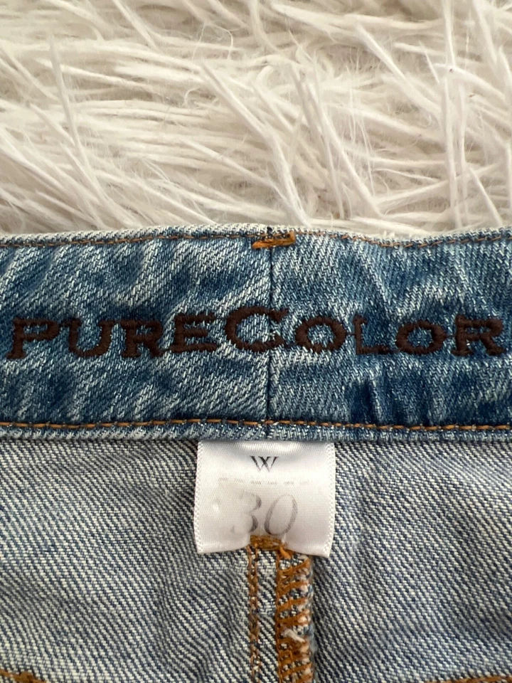 Purecolor Vintage Jeans WesternCore  Size 30 Tan Stitching Back Pockets - Image 3 of 4