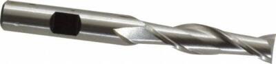 Hertel 3/8'', 1-1/2'' LOC, 3/8'' Shank, 3-1/4'' OAL, 2 Flute, HSS Square End Mill...