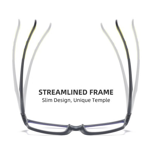 New Square Sport Photochromic Fashion Reading Glasses Men Outdoor Shade Glasses  - Foto 5 di 18