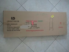 Legacy Decor Wood Rectangular Cheval Angle Floor Mirror Cherry New 2066 1X