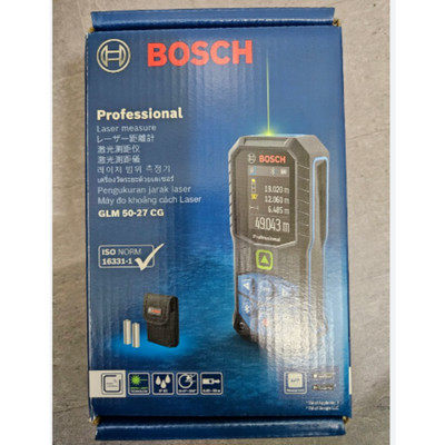 Bosch GLM 50-27CG Professional Laser Measure | Bluetooth | Green Laser | IP65