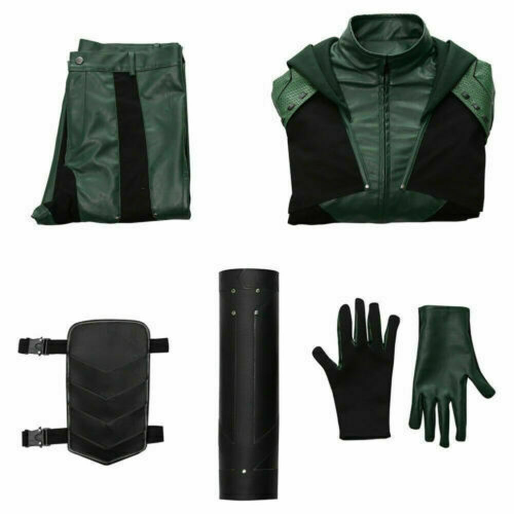 Green Arrow Season 8 Oliver Queen Cosplay Costume@
