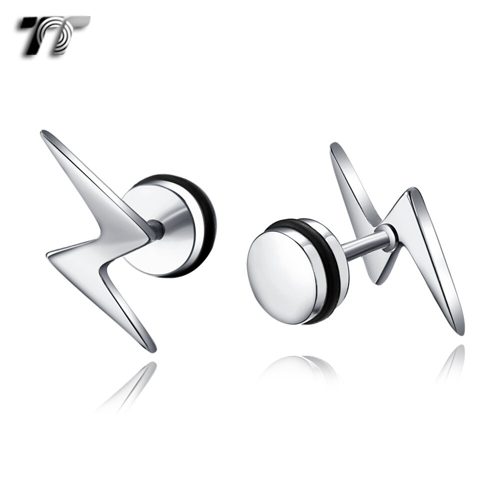 Orecchini A Perno Donna 1 Paio Di Orecchini A Perno Finti Piercing In Acciaio Inox - Tunnel Plug Unisex, Uomo E Donna Orecchini Uomo Donna