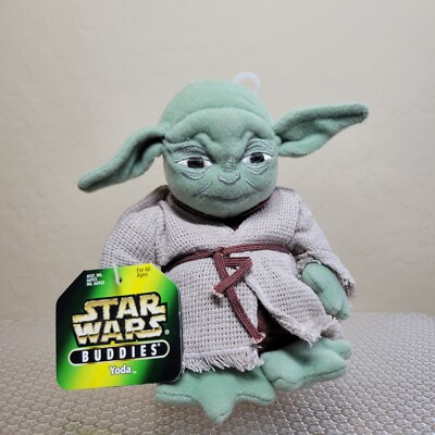 Star Wars Buddies Yoda  1997 Kenner Toy Plush 6in