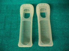 Lot Of 2 Nintendo Wii Remote Controller Silicone Clear Skin Case Cover