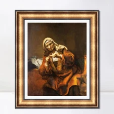 Framed Canvas Art Giclee Print Series#067 by Rembrandt Harmenszoon van Rijn