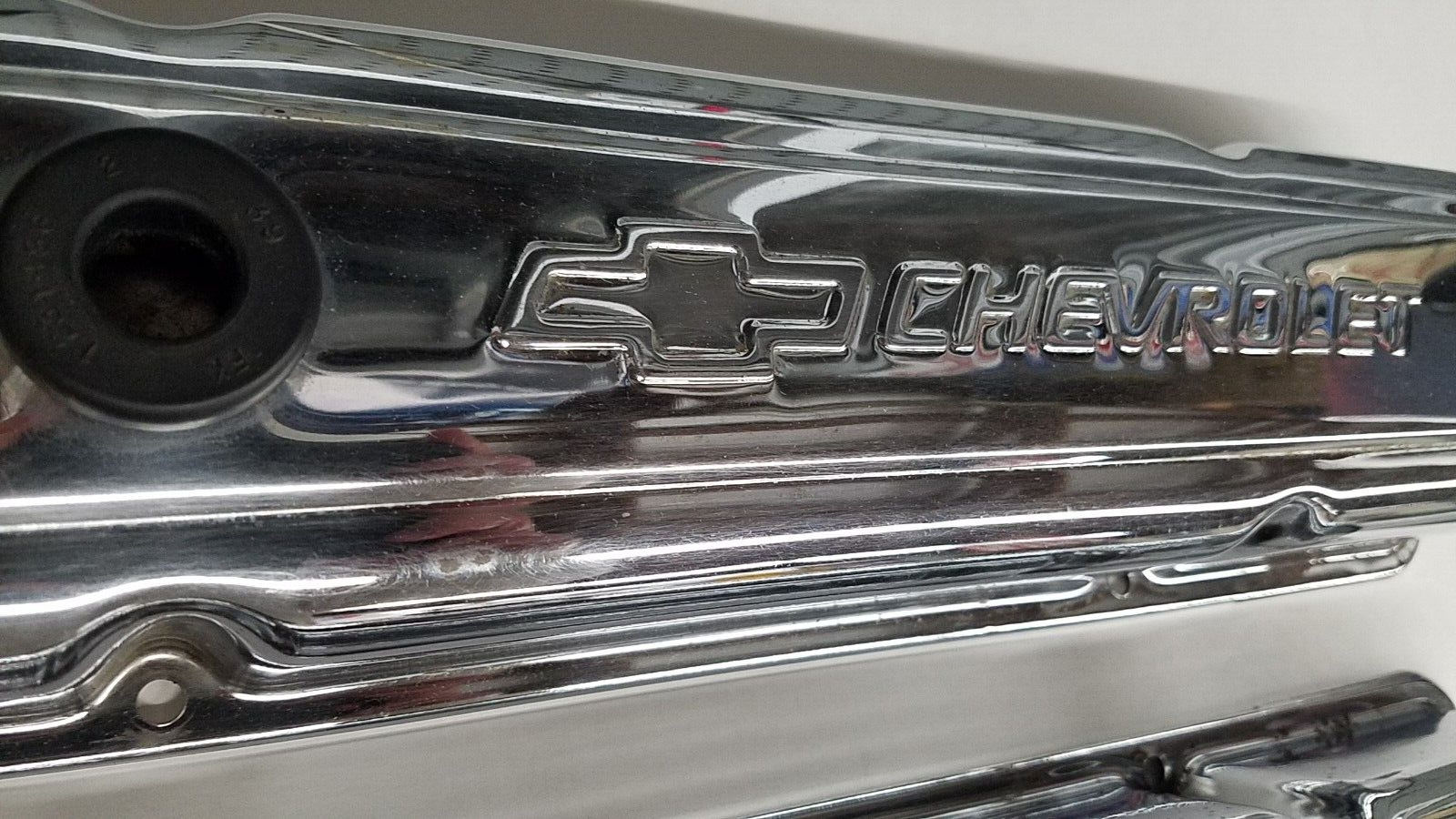 CHEVROLET SMALL BLOCK CHEVY POWER VALVE COVERS CHROME eBay