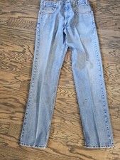 LEVI'S 505 Regular Fit Vintage 90's Jeans 36 x 34 Orange Tab measures 34w