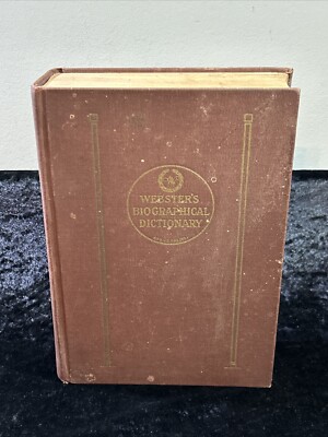 Webster's Biographical Dictionary - 1943 hard cover 1st edition